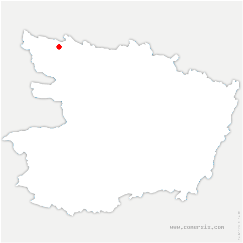 carte de localisation de Grugé-l'Hôpital