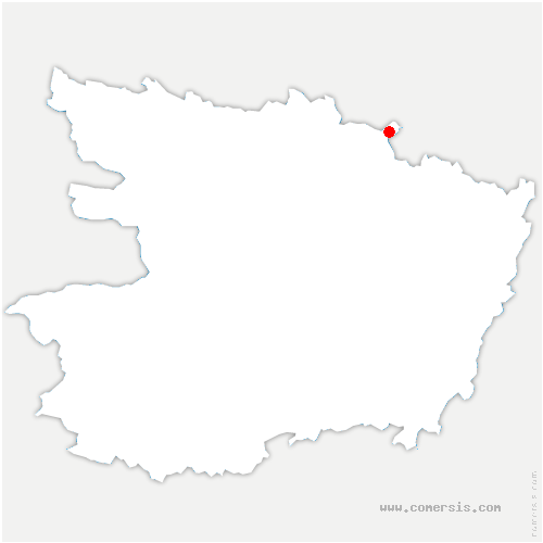 carte de localisation des Landes-Genusson