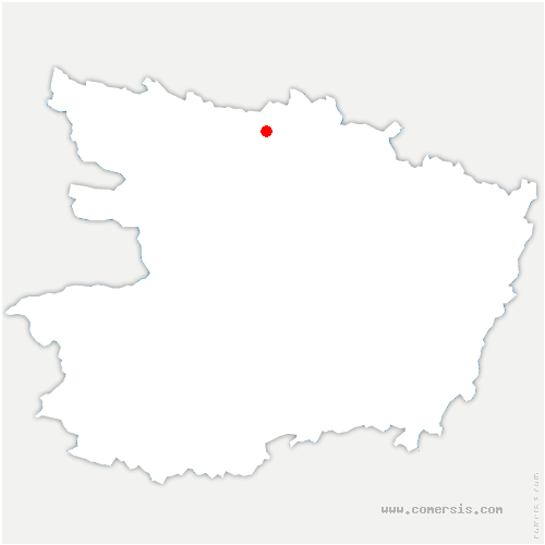 carte de localisation des Les Hauts d'Anjou