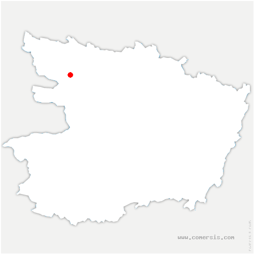 carte de localisation de Loiré