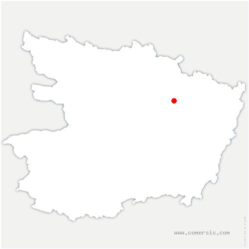carte de localisation de Lué-en-Baugeois