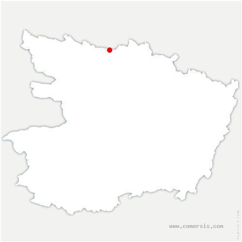 carte de localisation de Marigné