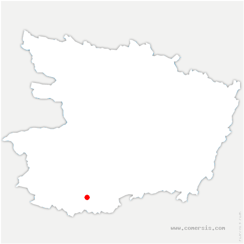 carte de localisation de Mazières-en-Mauges