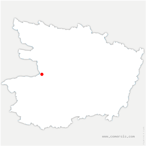 carte de localisation du Mesnil-en-Vallée