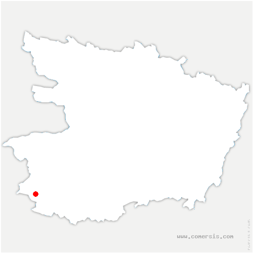carte de localisation de Montfaucon-Montigné