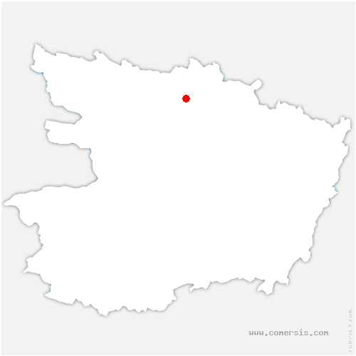 carte de localisation de Montréverd