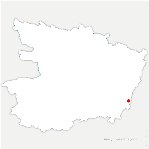 carte de localisation de Montsoreau