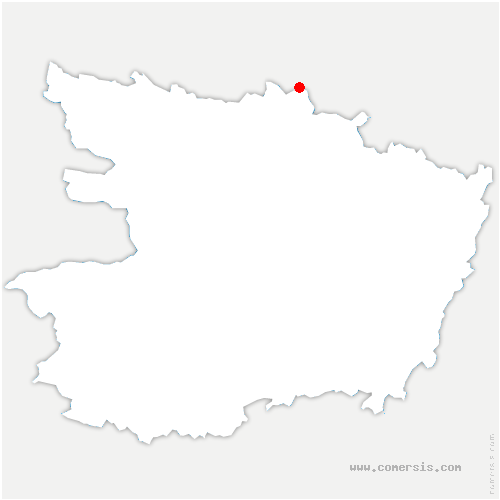 carte de localisation de Morannes sur Sarthe-Daumeray