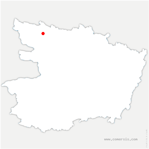 carte de localisation de Noyant-la-Gravoyère