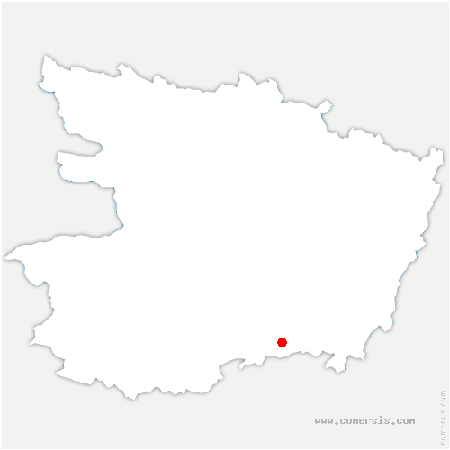 carte de localisation de Nueil-sur-Layon