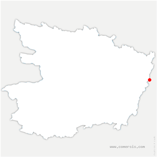 carte de localisation de Parçay-les-Pins