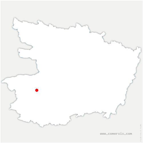 carte de localisation du Pin-en-Mauges