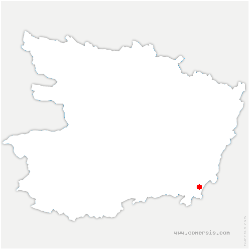 carte de localisation de Poncé-sur-le-Loir
