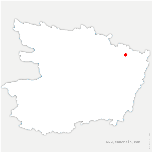 carte de localisation de Pontigné