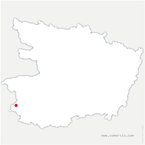 carte de localisation de Précigné