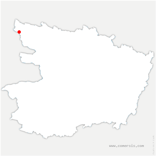 carte de localisation de la Prévière
