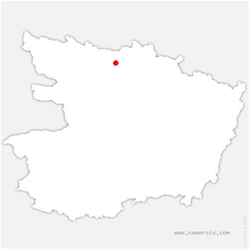 carte de localisation de Querré
