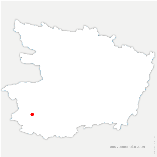 carte de localisation de la Renaudière