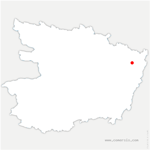 carte de localisation de la Roche-Blanche