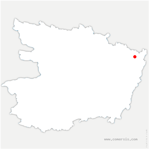 carte de localisation de la Rouxière