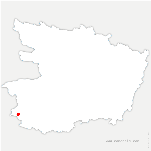 carte de localisation de Saint-Crespin-sur-Moine