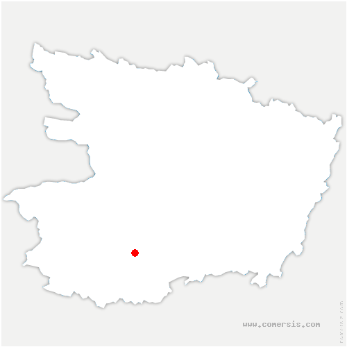 carte de localisation de Saint-Georges-des-Gardes