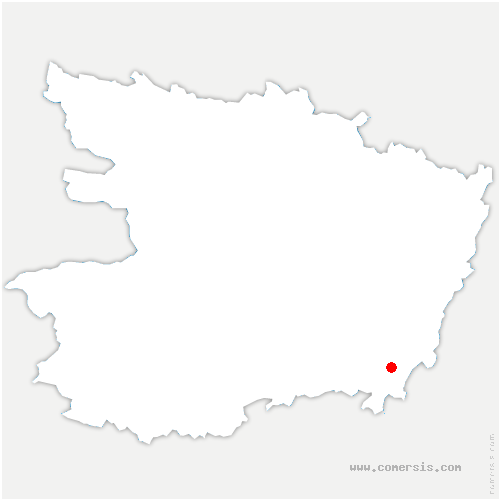 carte de localisation de Saint-Just-sur-Dive