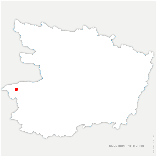 carte de localisation de Saint-Laurent-des-Autels