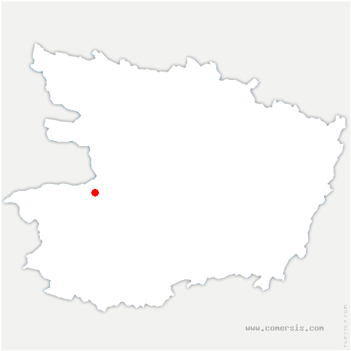 carte de localisation de Saint-Laurent-du-Mottay