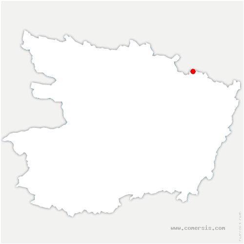 carte de localisation de Saint-Quentin-lès-Beaurepaire