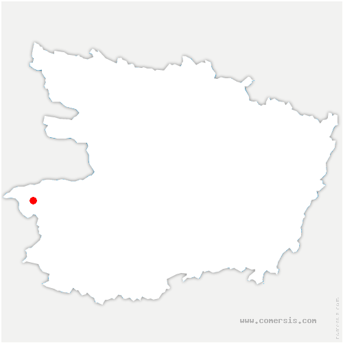 carte de localisation de Saint-Sauveur-de-Landemont