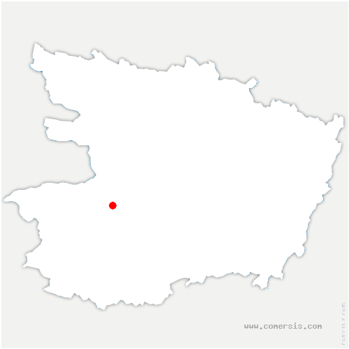 carte de localisation de Sainte-Christine