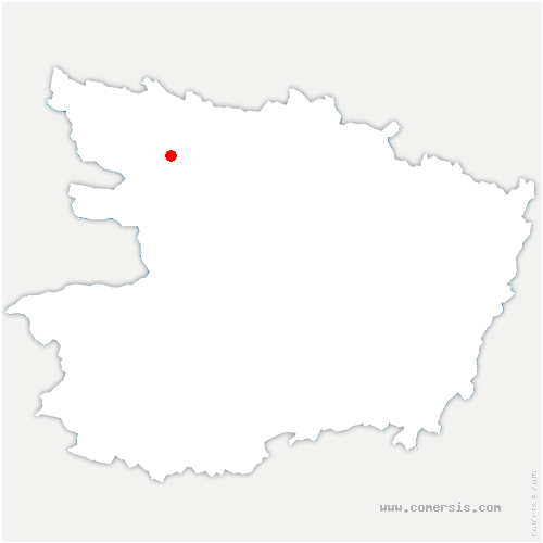 carte de localisation de Sainte-Gemmes-d'Andigné