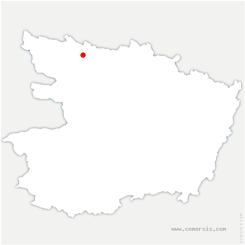 carte de localisation de Segré-en-Anjou Bleu