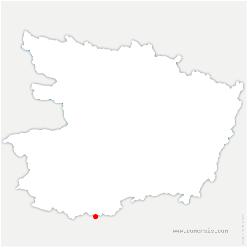 carte de localisation de Thorée-les-Pins