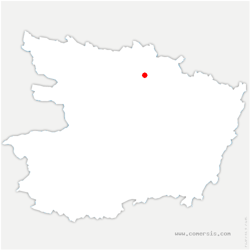 carte de localisation de Tiercé