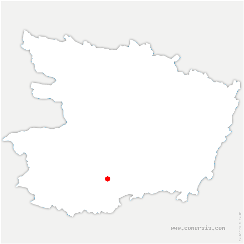 carte de localisation de la Tourlandry