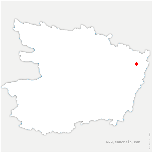 carte de localisation de Vair-sur-Loire