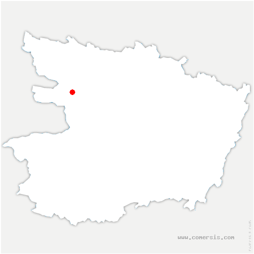 carte de localisation de Val d’Erdre-Auxence