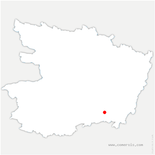carte de localisation de Verchers-sur-Layon
