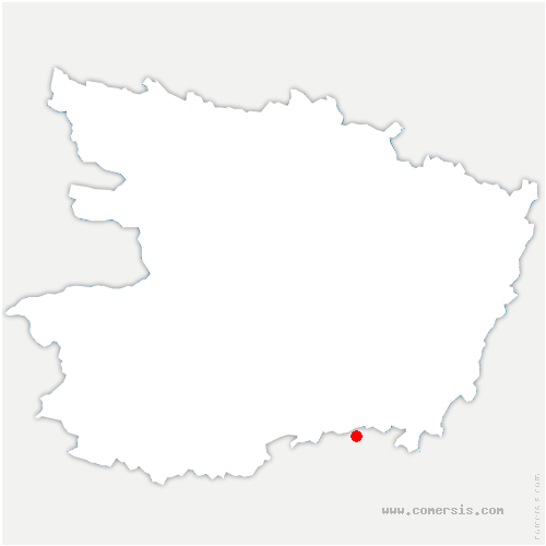 carte de localisation de Vieillevigne
