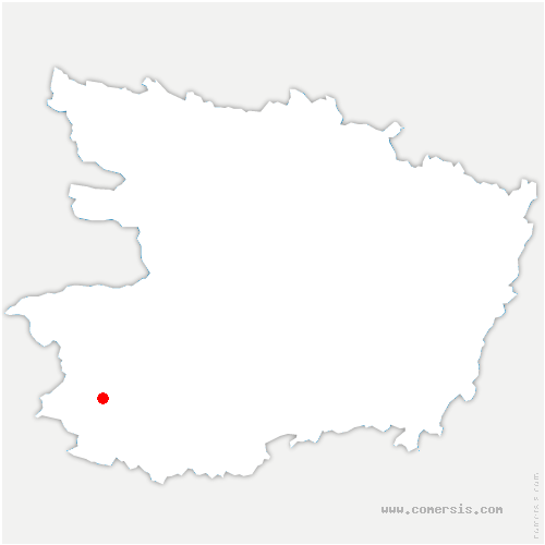 carte de localisation de Villedieu-la-Blouère