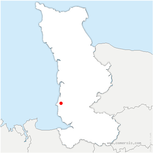 carte de localisation d'Anctoville-sur-Boscq