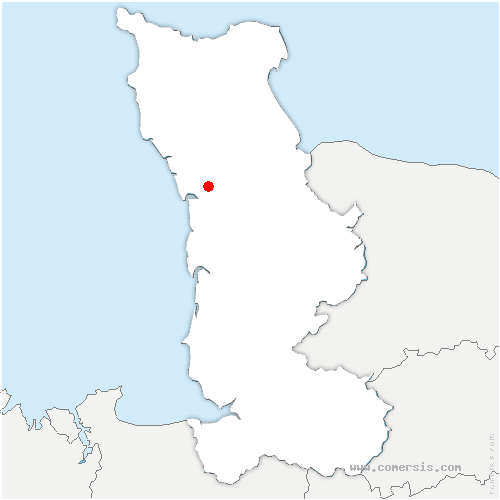 carte de localisation de Angoville-sur-Ay