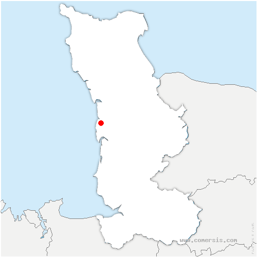 carte de localisation de Anneville-sur-Mer
