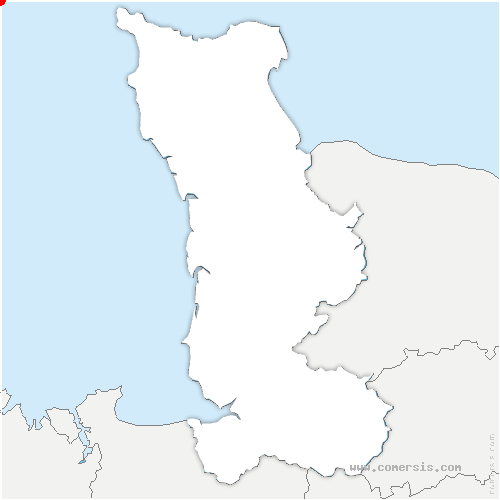 carte de localisation de Barfleur