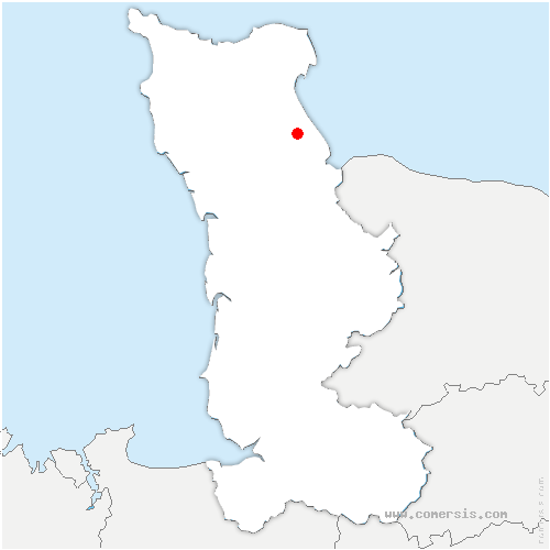 carte de localisation de Beuzeville-au-Plain
