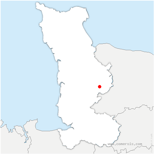 carte de localisation de Brectouville