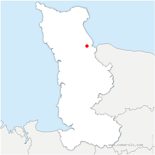 carte de localisation de Brucheville