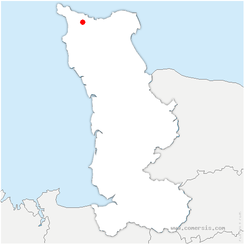 carte de localisation d'Équeurdreville-Hainneville